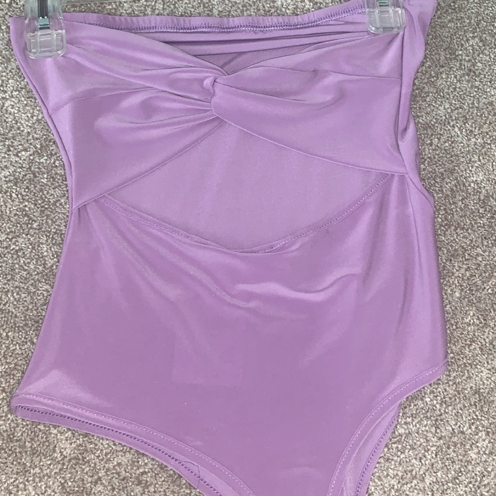 Lilac cutout body suit